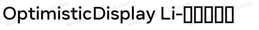 OptimisticDisplay Li字体转换